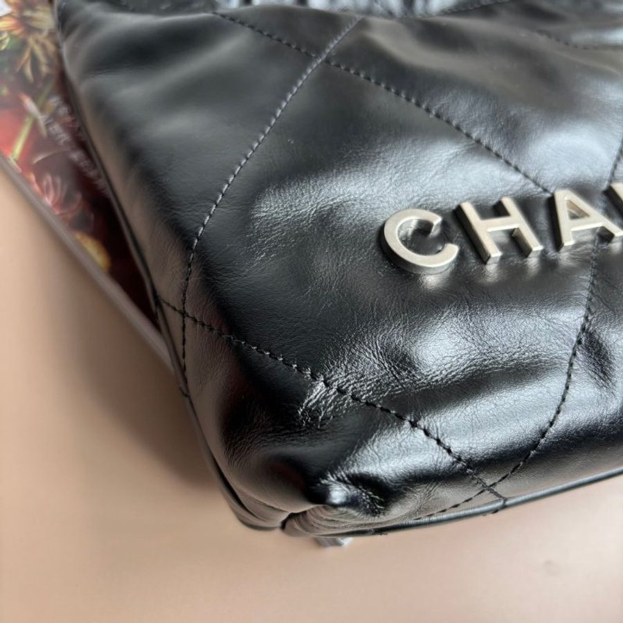 ::CHANEL:: AS3980黑色銀字樣MINI 22BAG-11