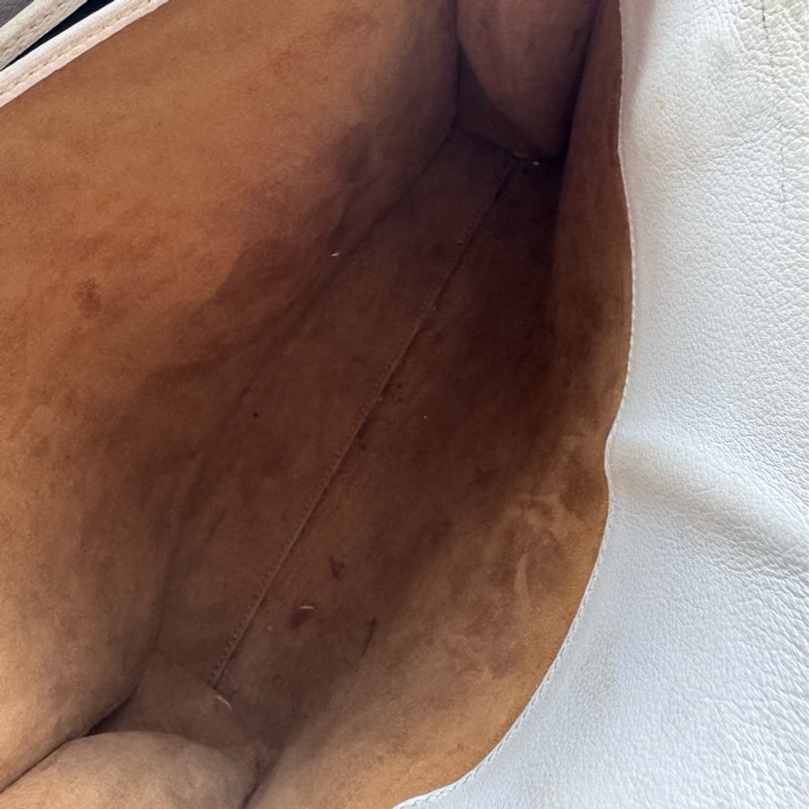 德爾沃 Delvaux 手提包 白色牛革手袋 比利時製-25