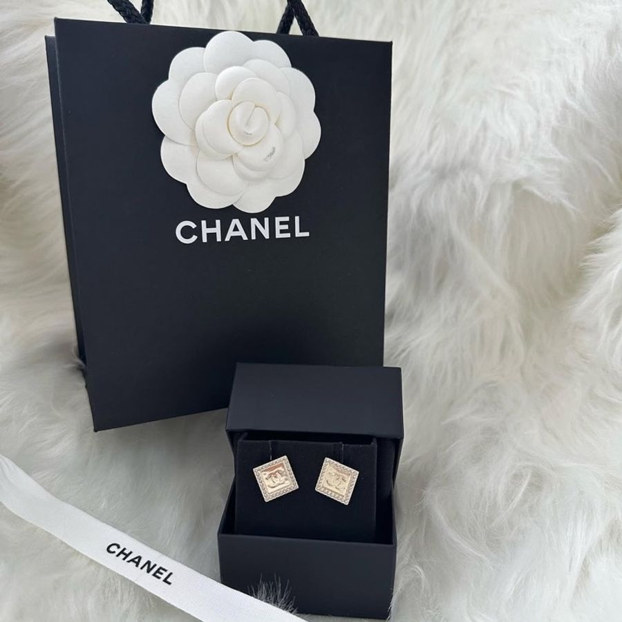 現貨 Chanel CC Logo Earrings 耳環 全新法國單-4