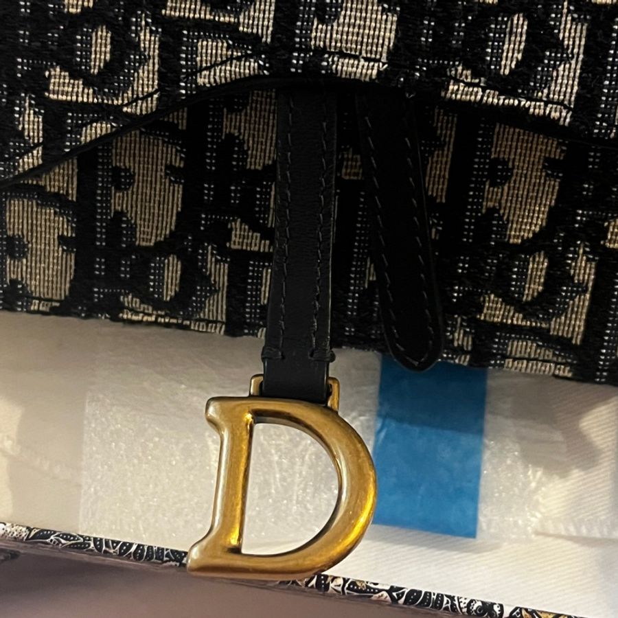 Dior saddle 老花 腰包-9