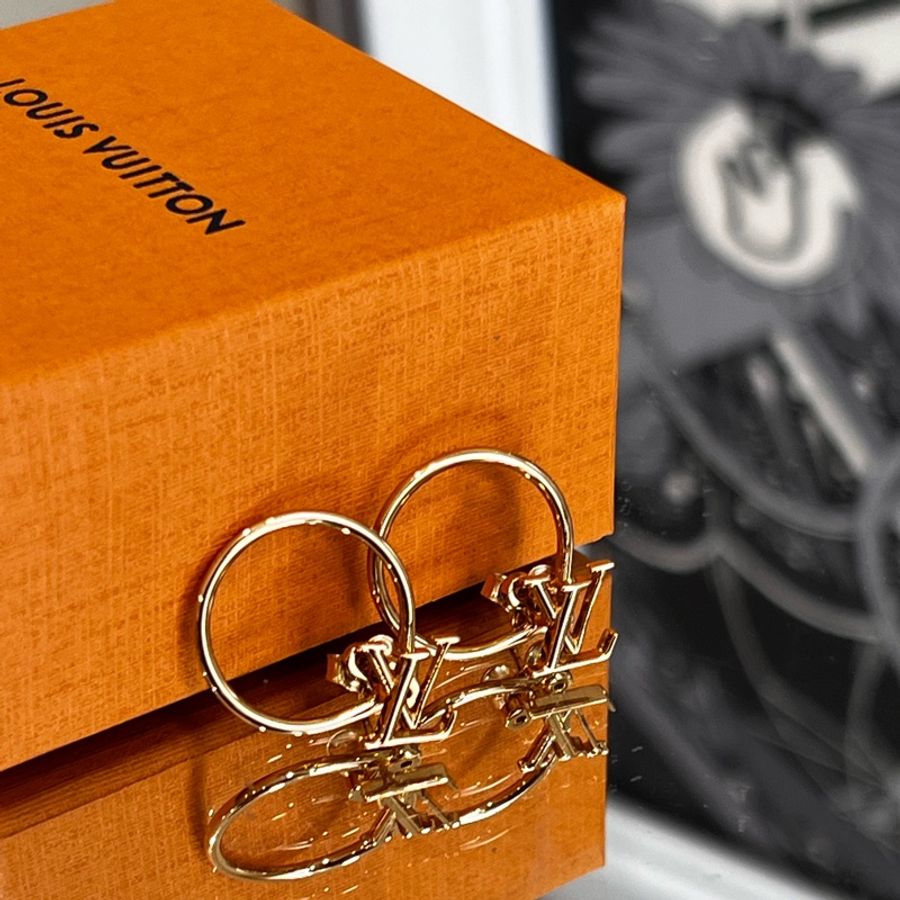 LOUIS VUITTON 耳環 95新-2