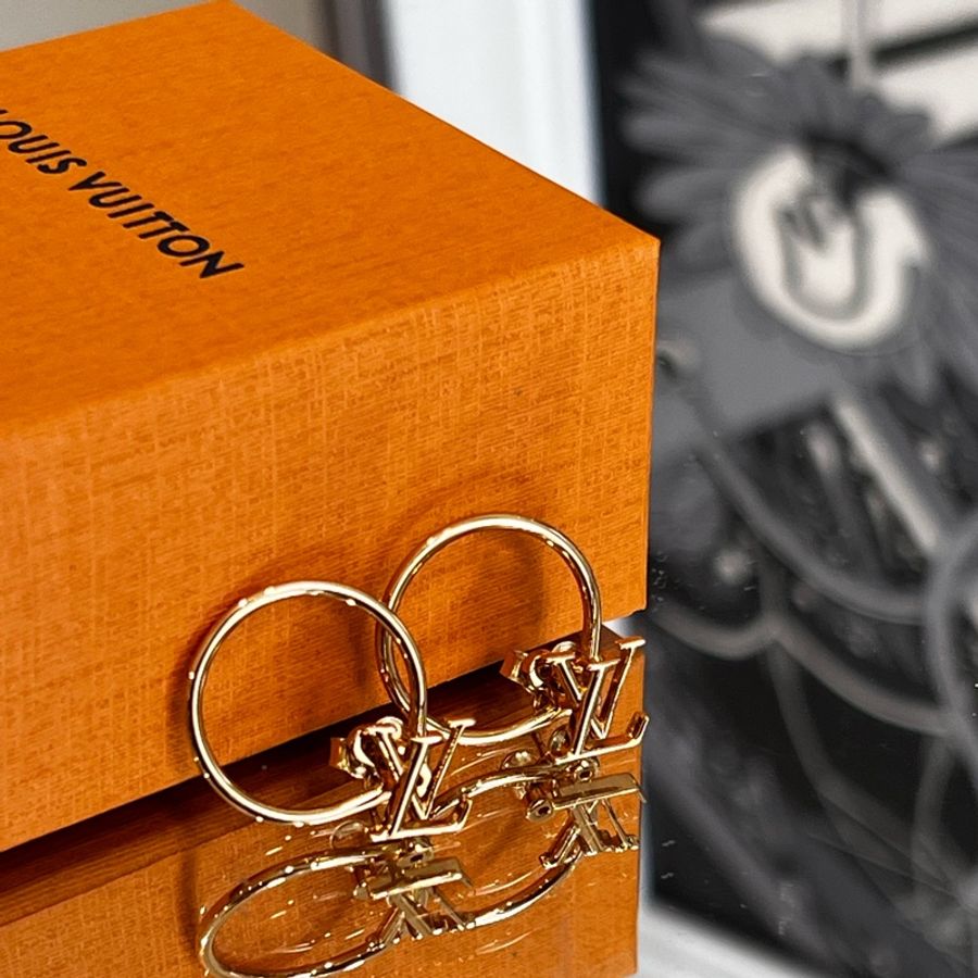 LOUIS VUITTON 耳環 95新-3