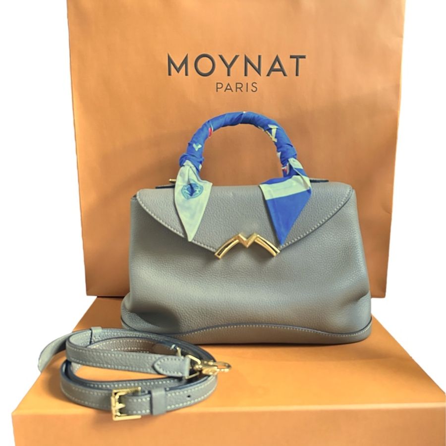 Moynat Gaby Bag PM尺寸 大象灰金釦-5