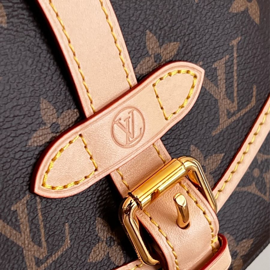 LOUIS VUITTON 雙子星 Saumar BB肩背包 晶片款(全新閒置)-3