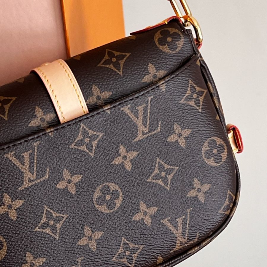 LOUIS VUITTON 雙子星 Saumar BB肩背包 晶片款(全新閒置)-5