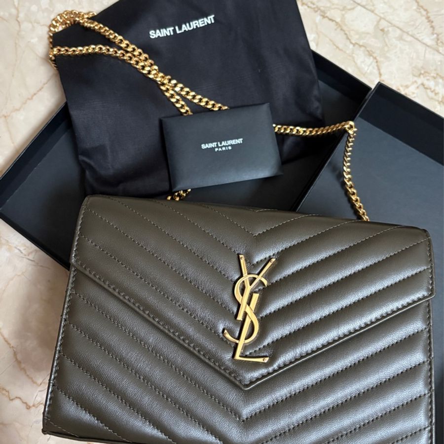 YSL 大號 Woc信封包 大號 輕麝香色-0