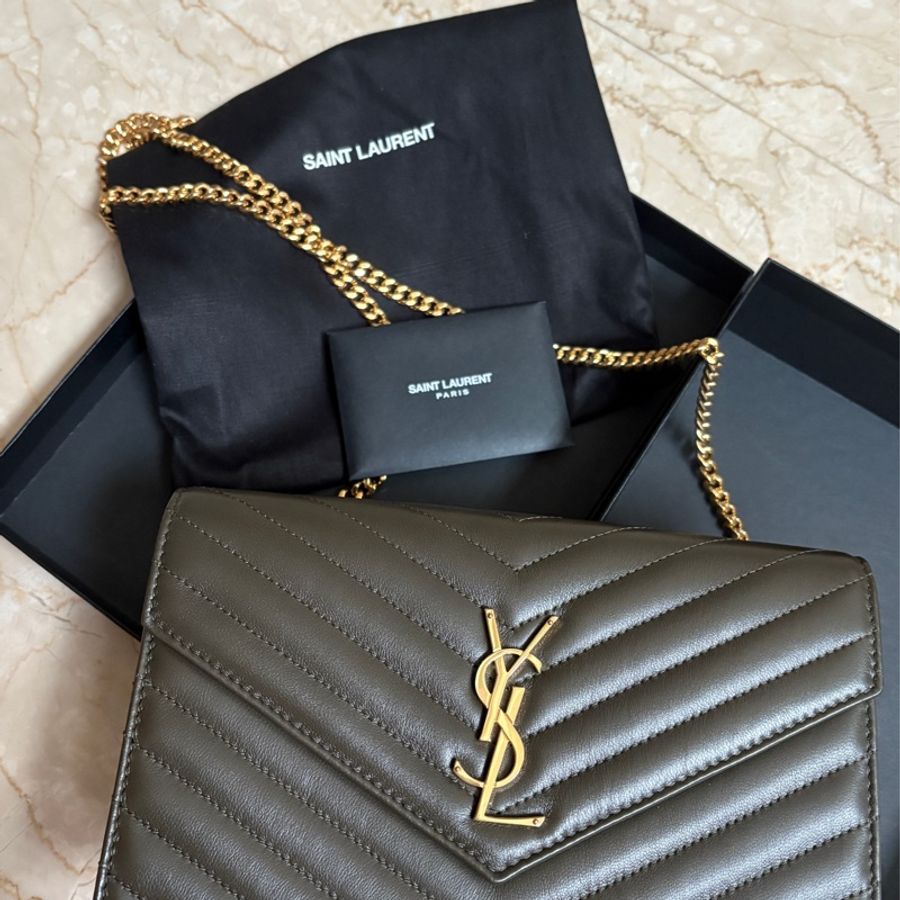 YSL 大號 Woc信封包 大號 輕麝香色-3