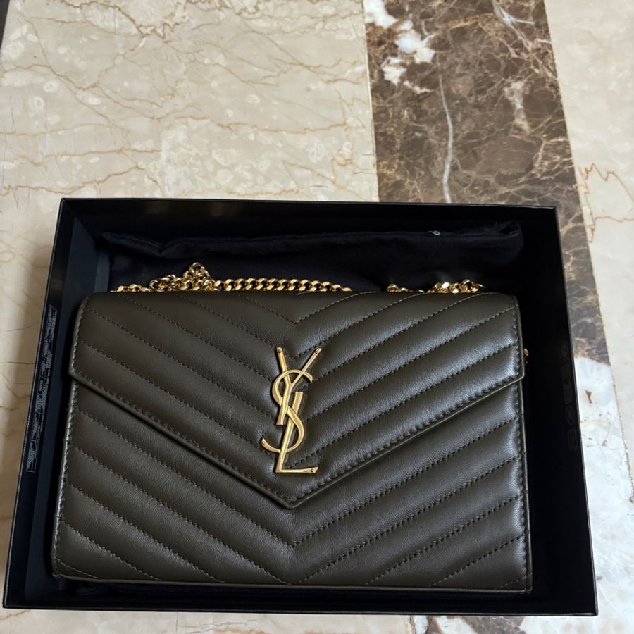 YSL 大號 Woc信封包 大號 輕麝香色-5