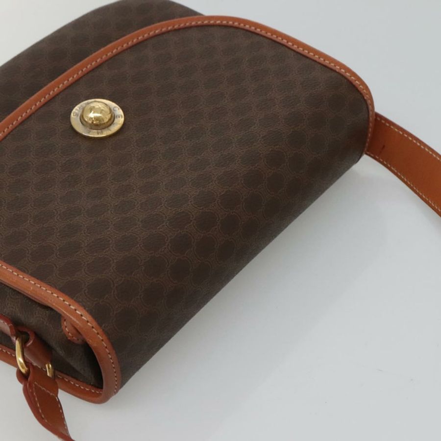 【日本直送】CELINE Macadam帆布肩背包 PVC棕色金色 正品 127455-5