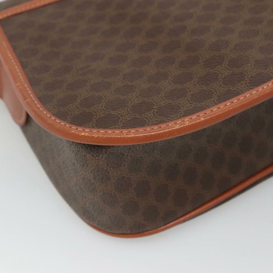 【日本直送】CELINE Macadam帆布肩背包 PVC棕色金色 正品 127455-16