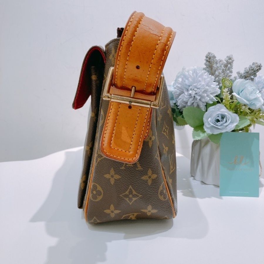 TW4326 Louis Vuitton 路易威登老花 中號駱駝包Viva Cite GM Shoulder Bag-2