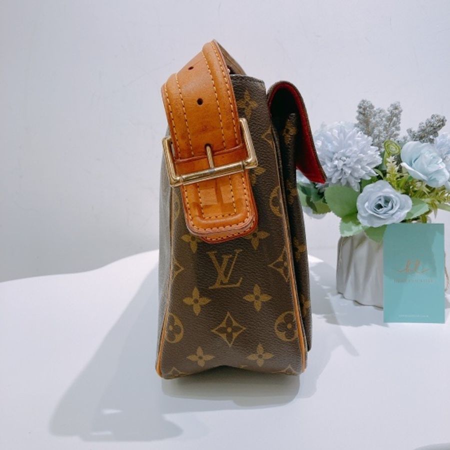 TW4326 Louis Vuitton 路易威登老花 中號駱駝包Viva Cite GM Shoulder Bag-3