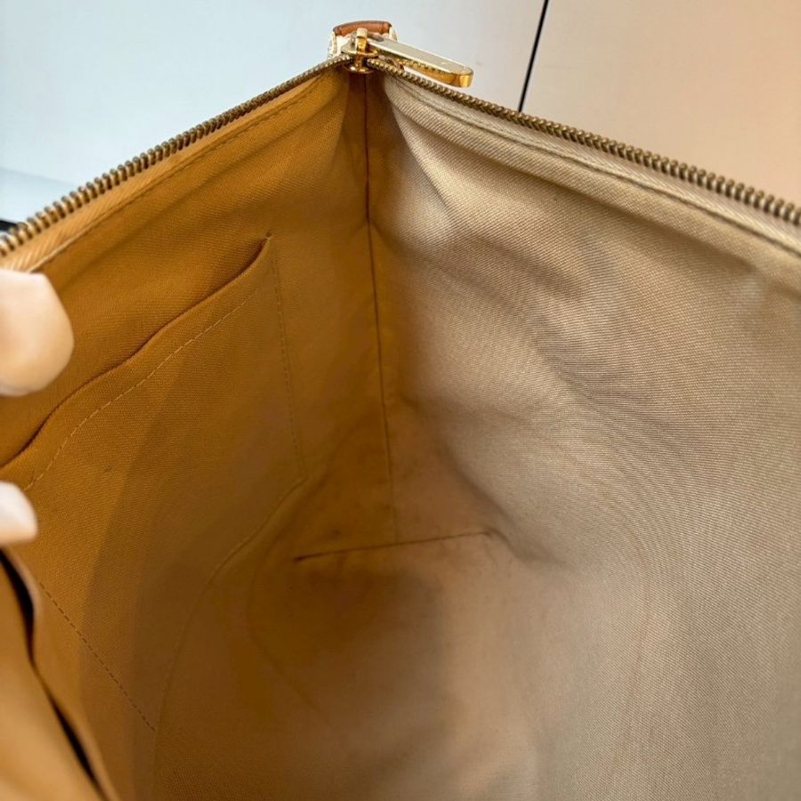 LV 白色方格中號托特包 totally-17