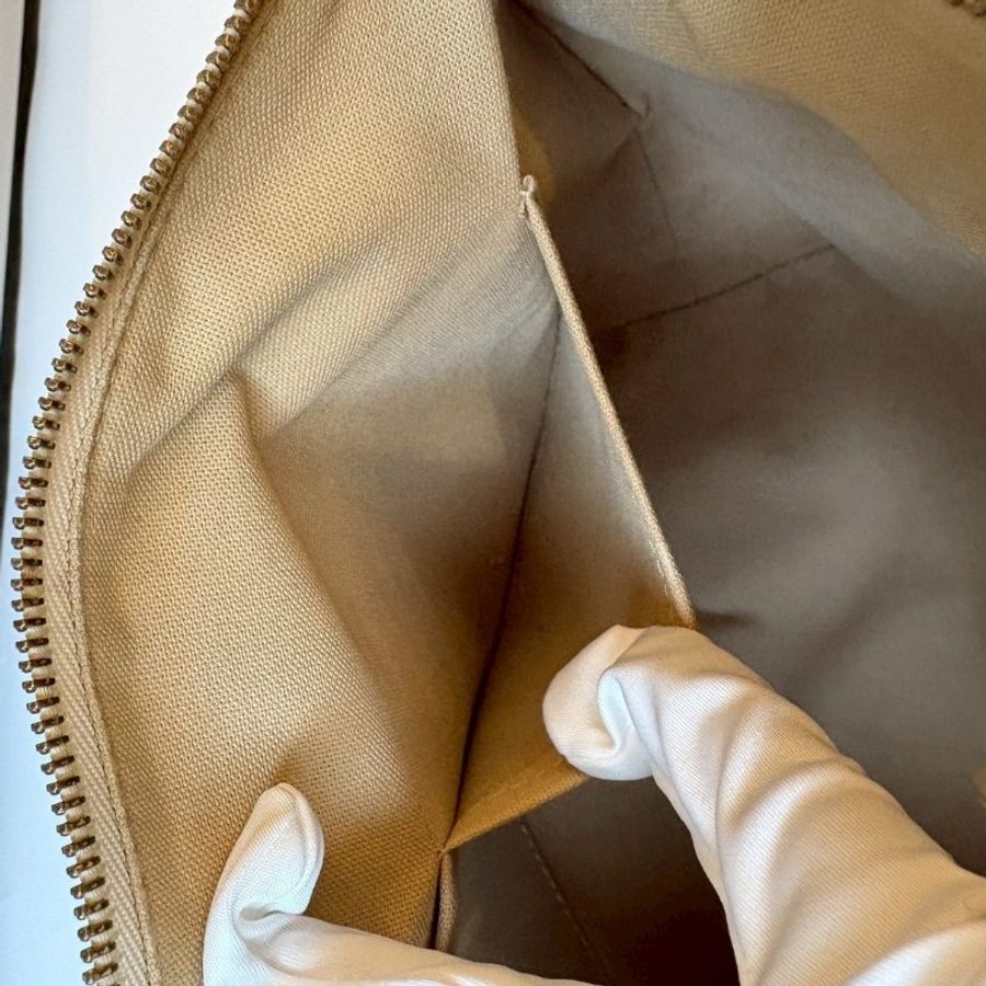 LV 白色方格中號托特包 totally-20