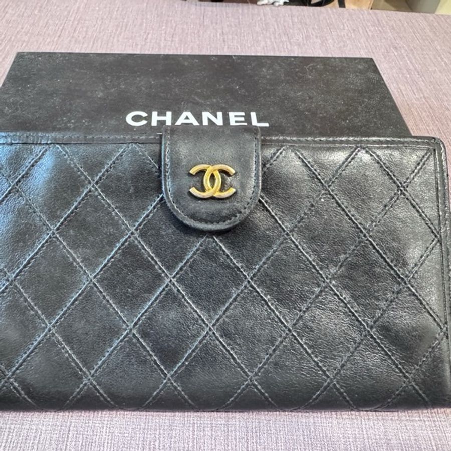 VINTAGE Chanel 壓扣中夾-18