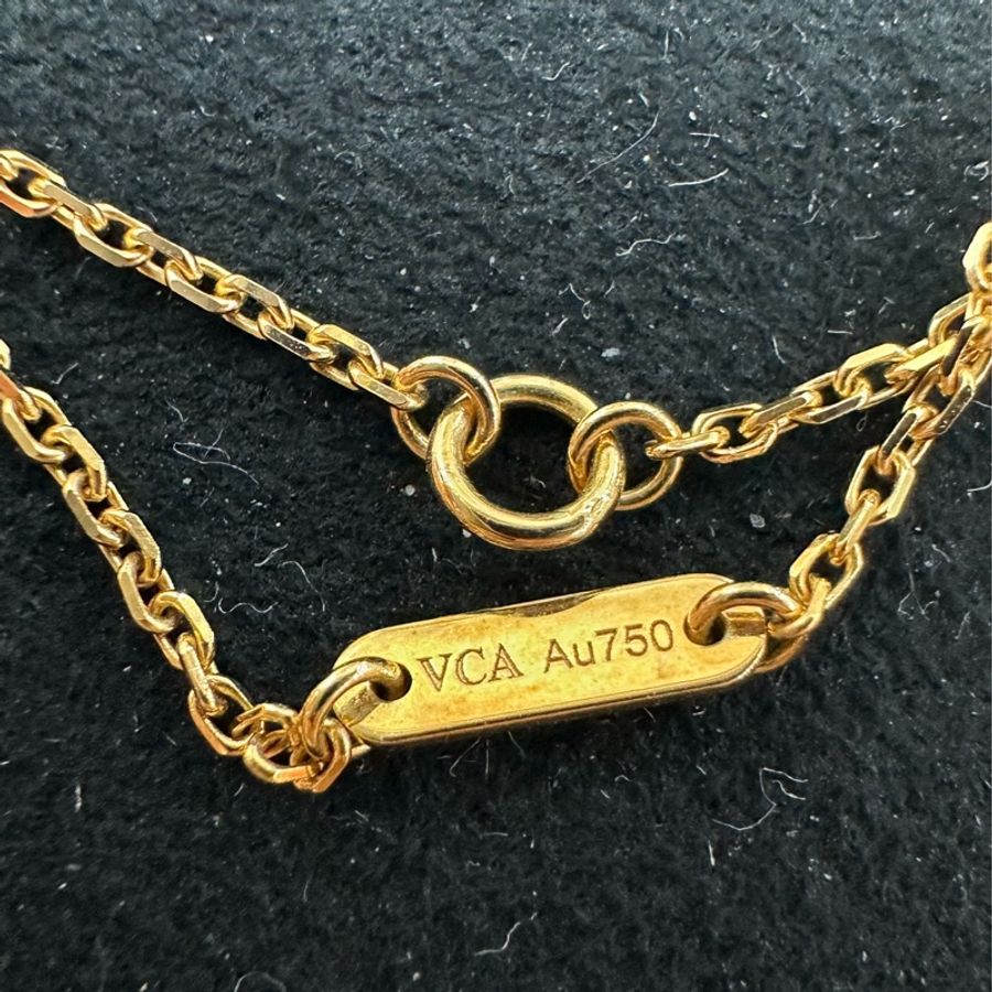 Vca梵克雅寶/Van Cleef & Arpels 小號白色貝母玫瑰金蝴蝶項鍊 23年-3