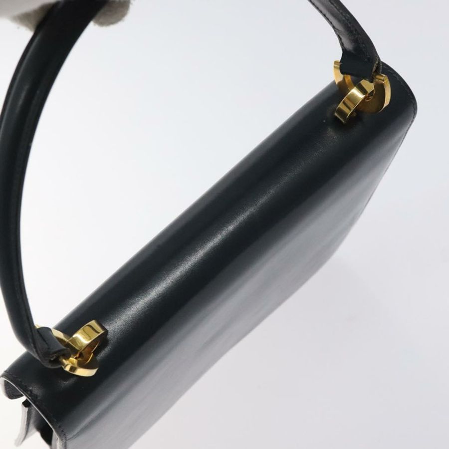 【日本直送】GUCCI 手提包 皮革 海軍藍 金色 正品 ep9190-5