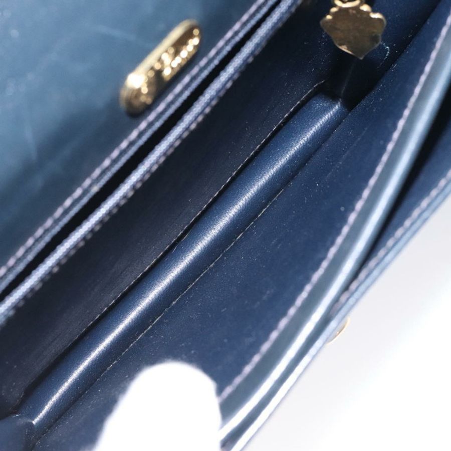 【日本直送】GUCCI 手提包 皮革 海軍藍 金色 正品 ep9190-10