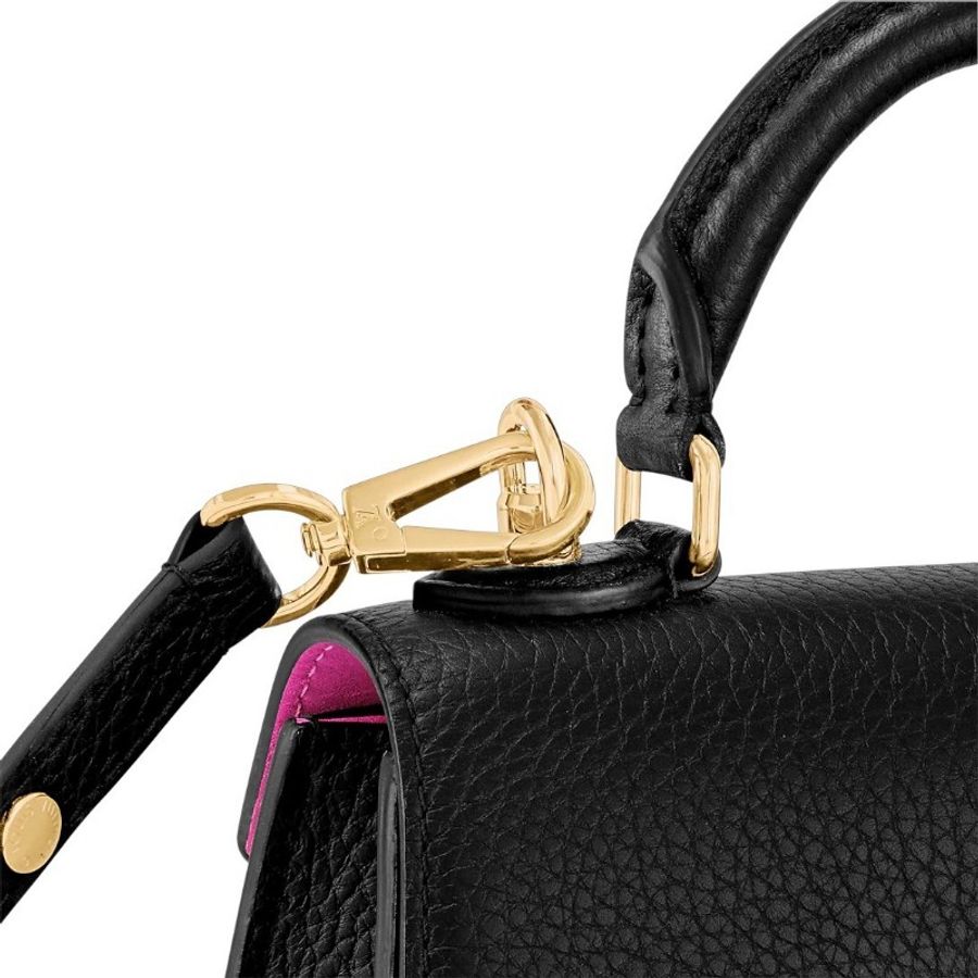 Louis Vuitton Twist One Handle BB 黑色牛皮 斜背/肩背/手提三用包-3