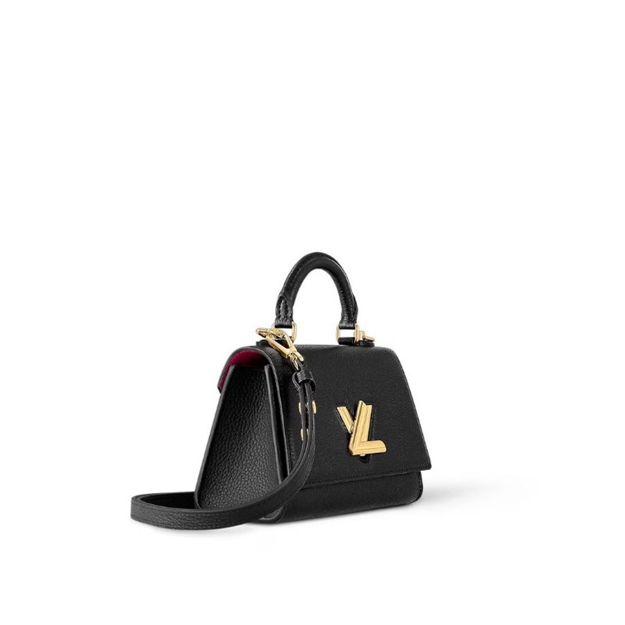 Louis Vuitton Twist One Handle BB 黑色牛皮 斜背/肩背/手提三用包-4