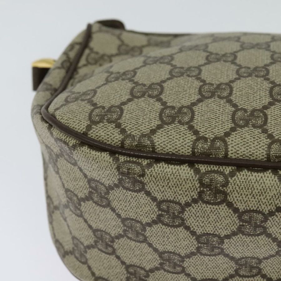 【日本直送】GUCCI GG Supreme Web Sherry Line 手提包 PVC 米色 金色 001 123 6177 正品 125752-14