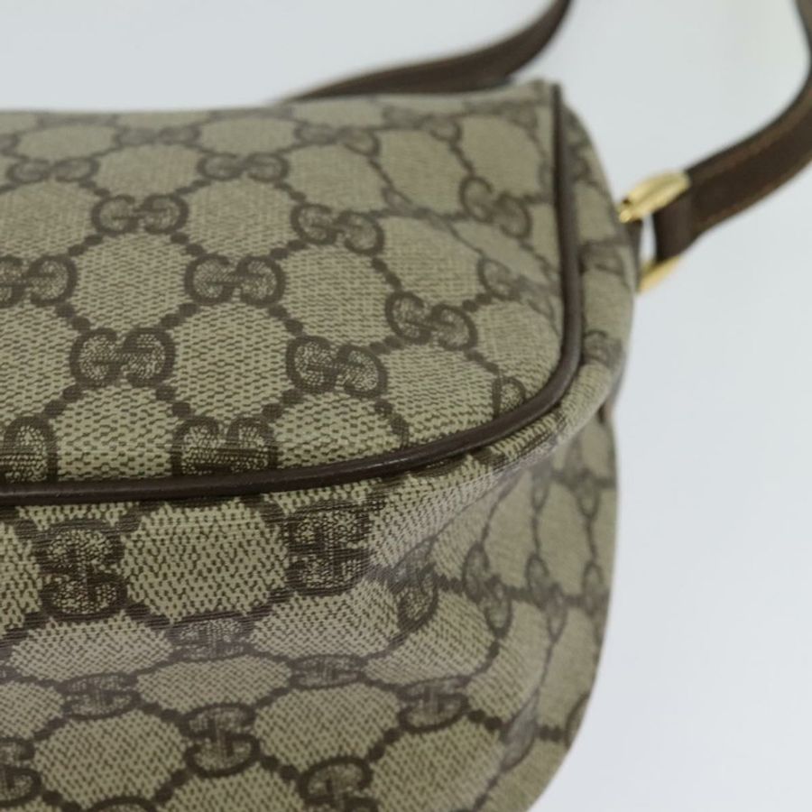 【日本直送】GUCCI GG Supreme Web Sherry Line 手提包 PVC 米色 金色 001 123 6177 正品 125752-15