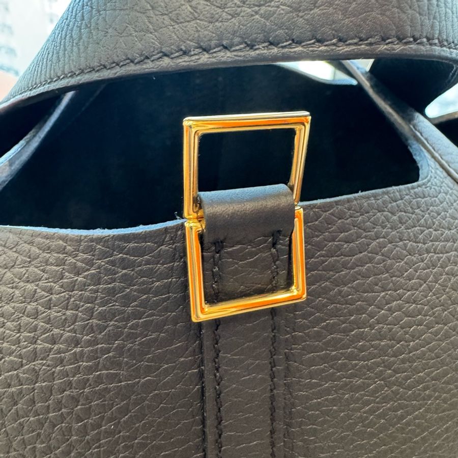 HERMES picotin 18黑色金扣 stamp K ×3-4