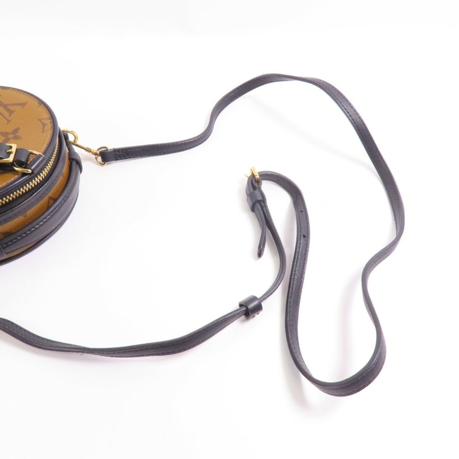 LOUIS VUITTON 【激減優惠】Monogram Reverse Mini Boite Chapeau金扣肩背袋-4