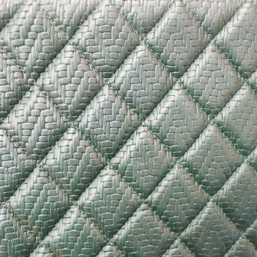 Chanel 綠色菱格紋拉鍊 Ocase 手拿包 平板套-6
