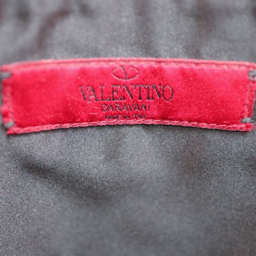 Valentino Rockstud 拉鏈手拿包 橘紅色 手包-9