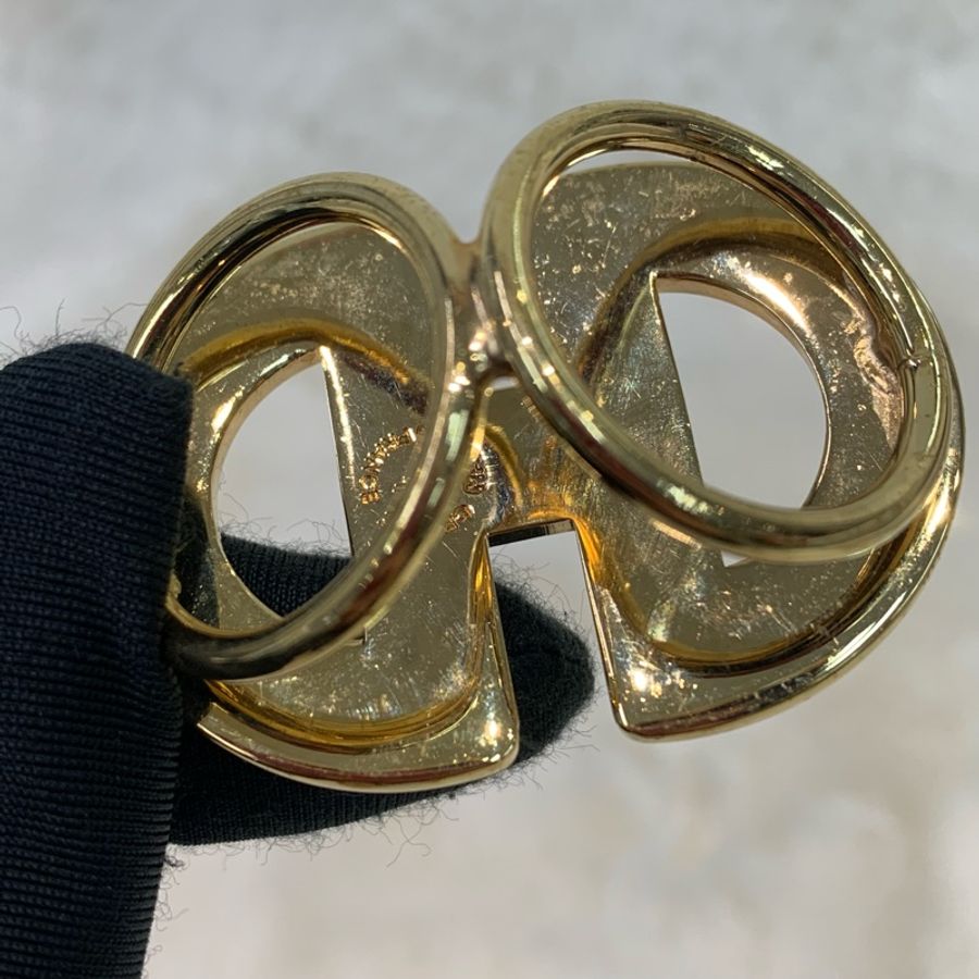 CELINE 大C Logo 金色 絲巾扣 X885-17