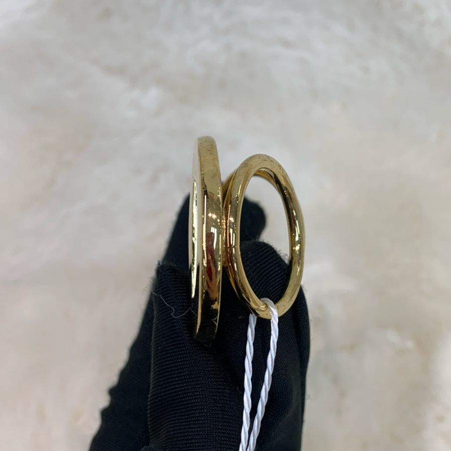 CELINE 大C Logo 金色 絲巾扣 X885-26