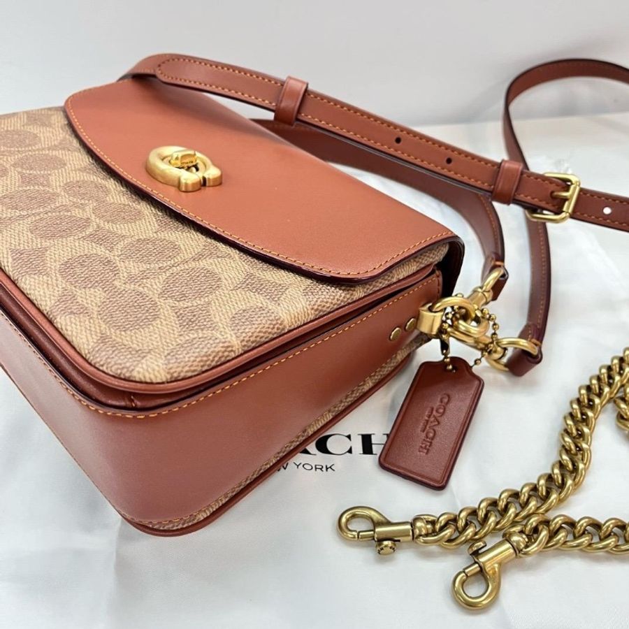 Coach cassie beige bag-3