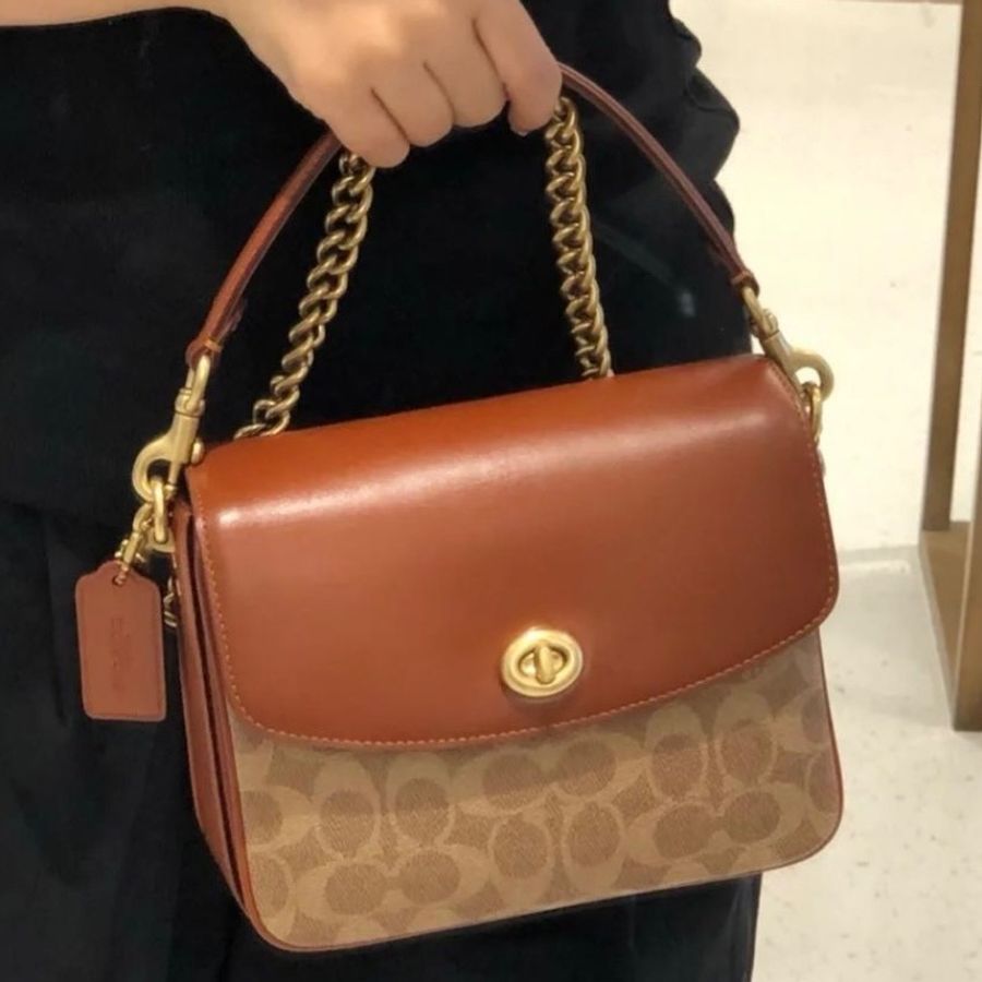 Coach cassie beige bag-4