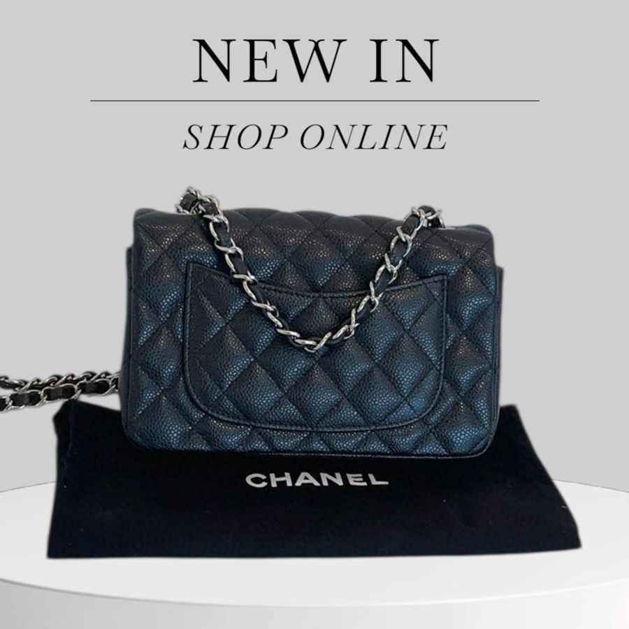 Chanel Caviar 20cm 大mini 銀扣-1