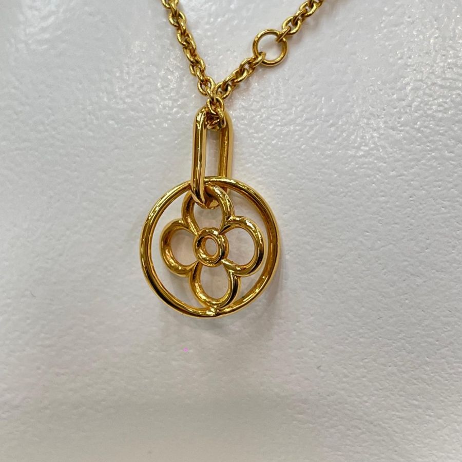 LV 路易威登 Flowergram 金色花花頸鏈 XA902-10