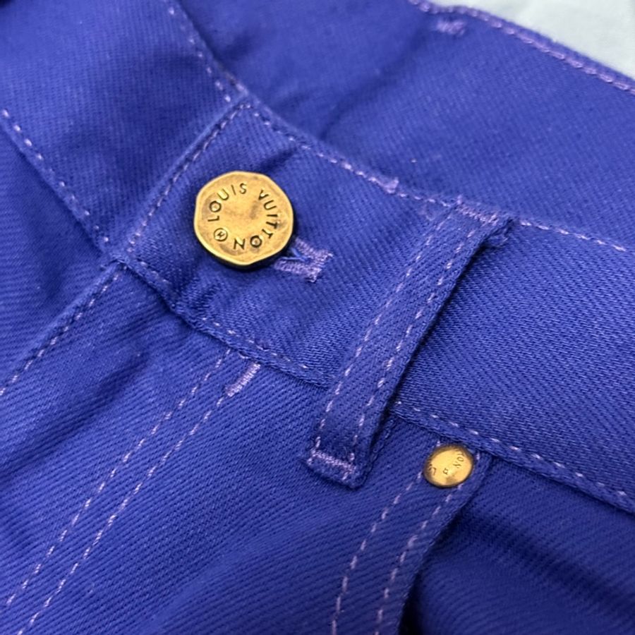 Louis Vuitton blue denim jeans 30 牛仔褲-3