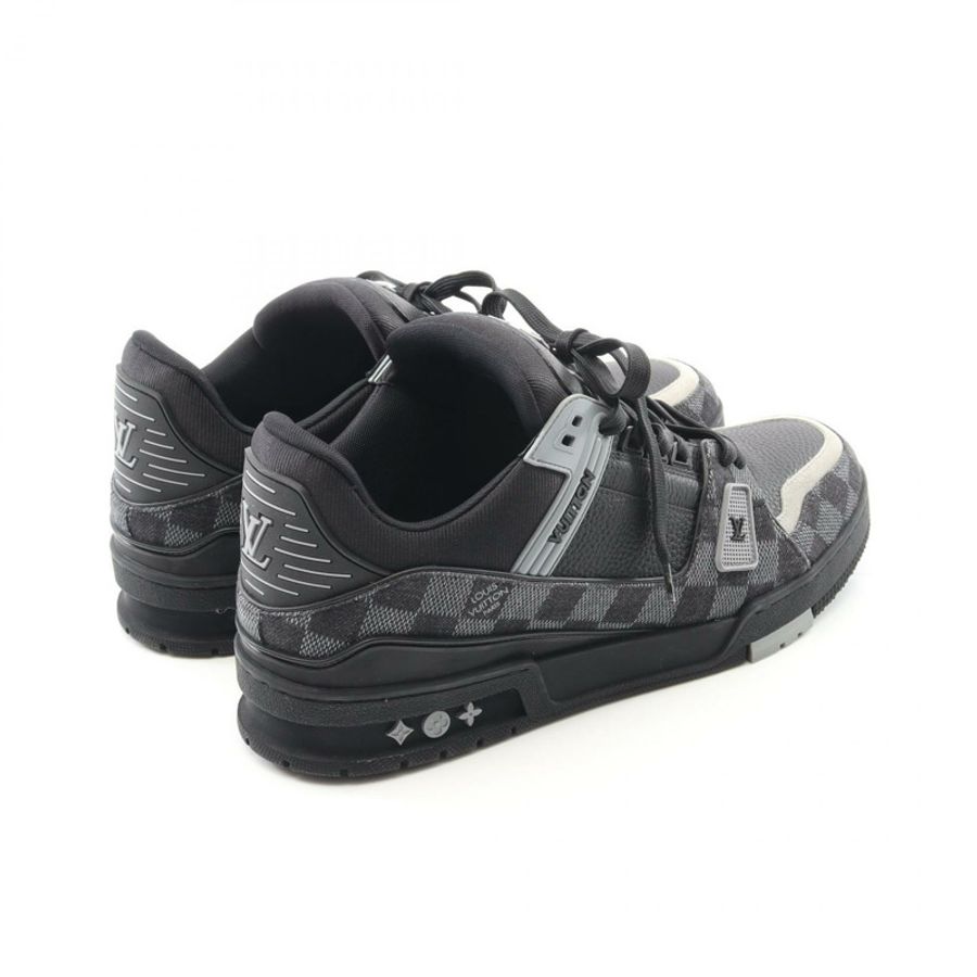 路易威登 LV Trainer Line Damier Denim 運動鞋 1ACPSK 皮革 二手 男 #10-1