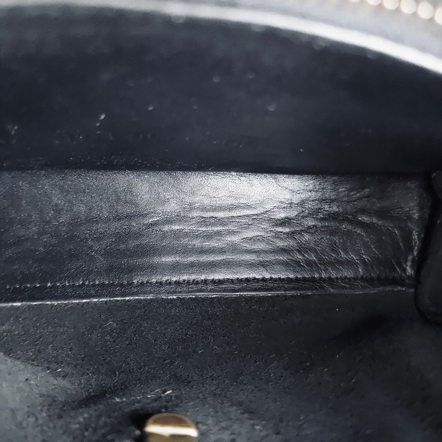 美製老品 #COACH 黑色小方包 黃銅釦 / 美式 / 古典 / 老包 / 信封包 / VTG-8