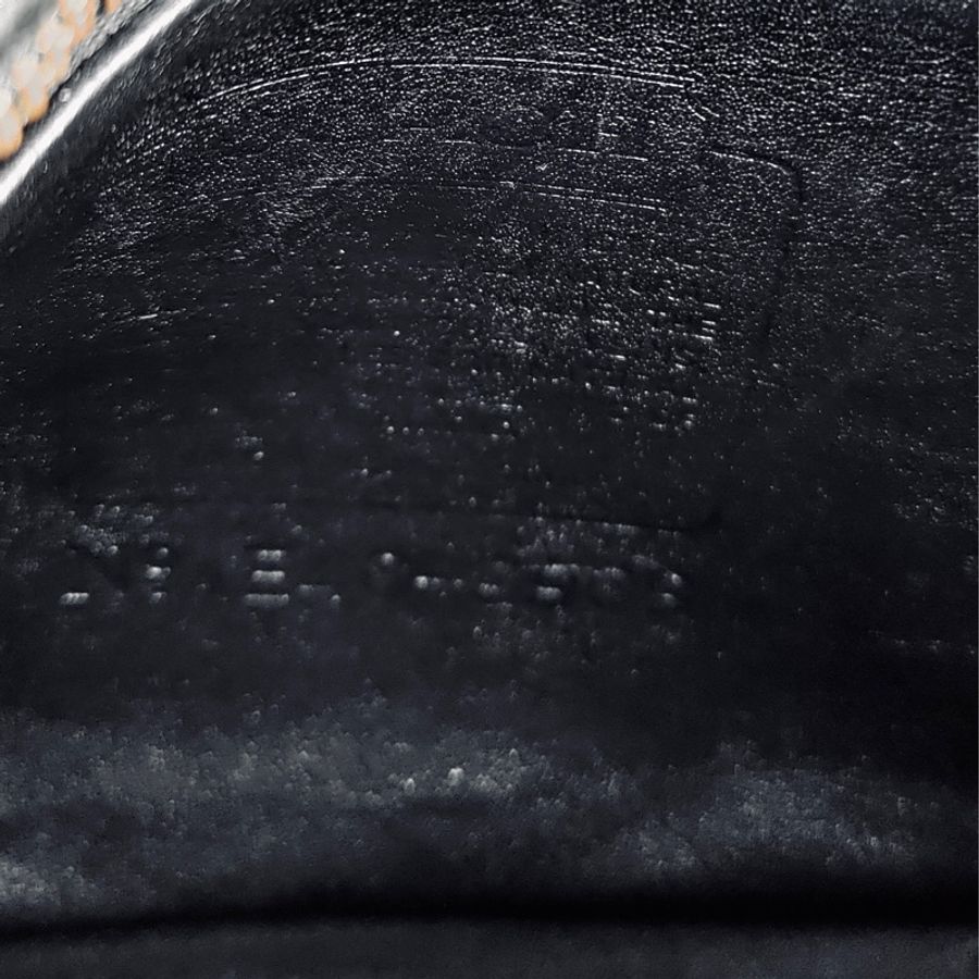 美製老品 #COACH 黑色小方包 黃銅釦 / 美式 / 古典 / 老包 / 信封包 / VTG-9