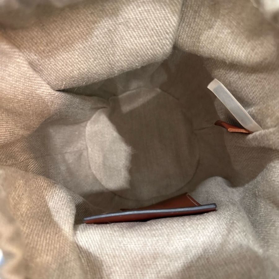 Chloe 草編水桶包 (米 x 白) SMALL WOODY BASKET-7