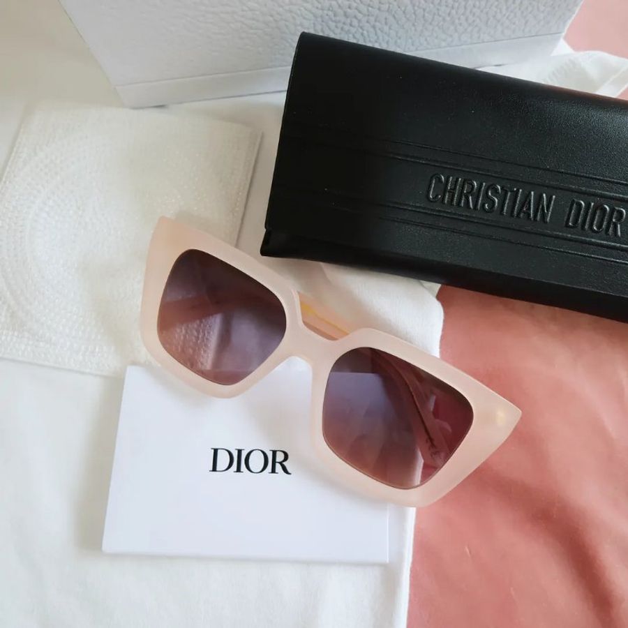 DiorMidnight S1I Pink Matte 粉紅磨砂方框太陽眼鏡-1