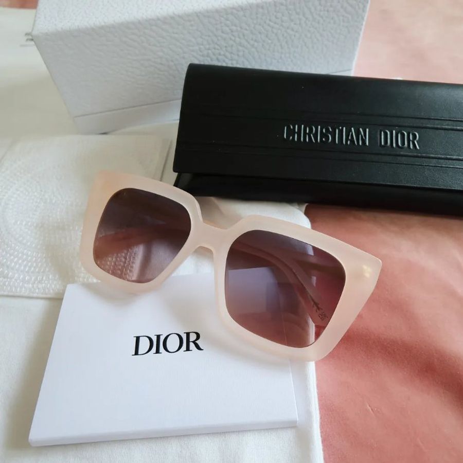DiorMidnight S1I Pink Matte 粉紅磨砂方框太陽眼鏡-2