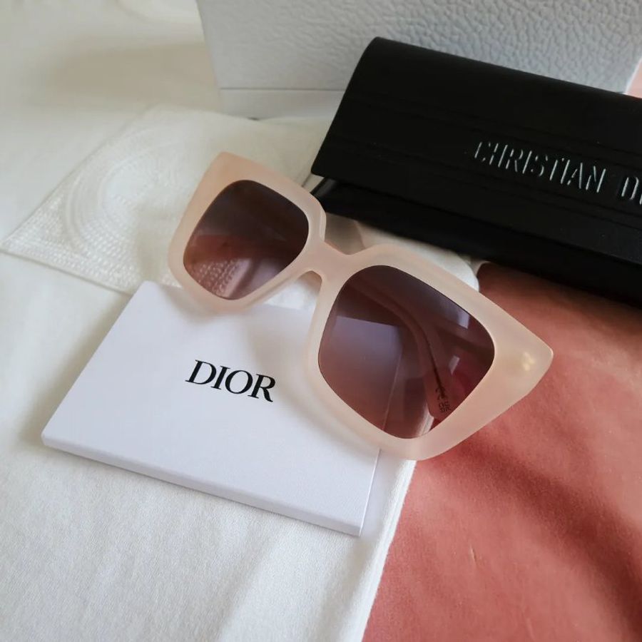 DiorMidnight S1I Pink Matte 粉紅磨砂方框太陽眼鏡-3