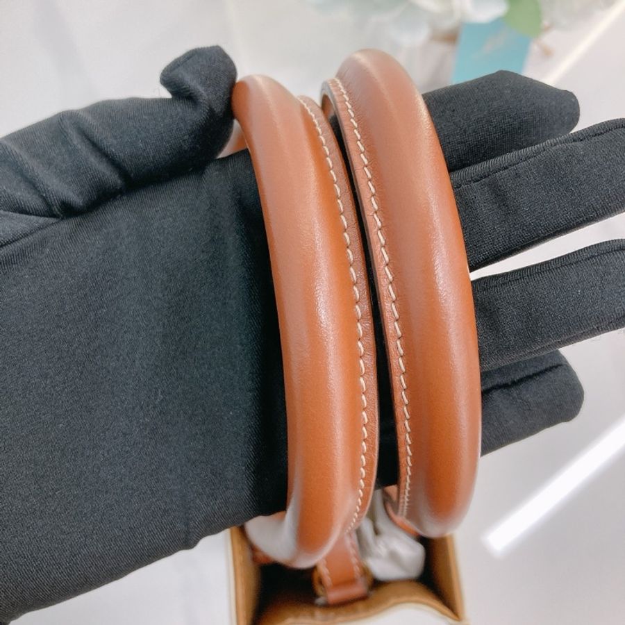 MS0278 賽琳 豎版 迷你 托特包 帆布 經典老花紋 手提 斜垮Celine Mini Vertical Cabas In Triomphe Canvas With Celine Print White-10