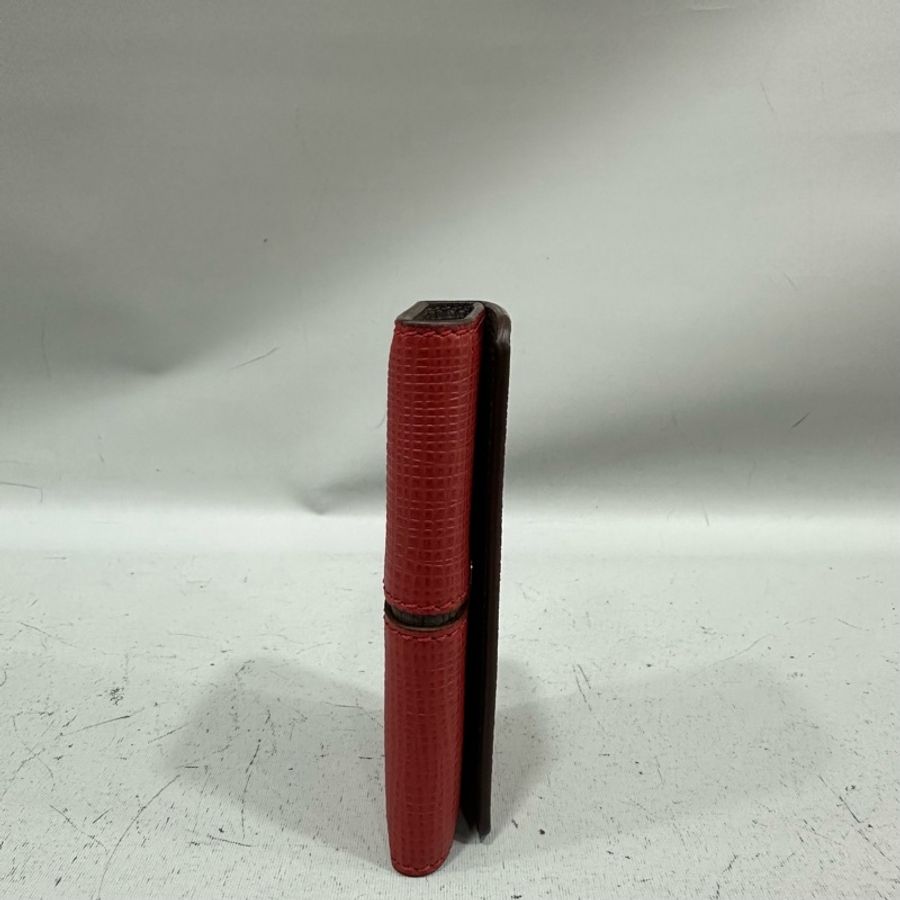 Tods 磚紅牛皮 鑰匙包 卡包-3