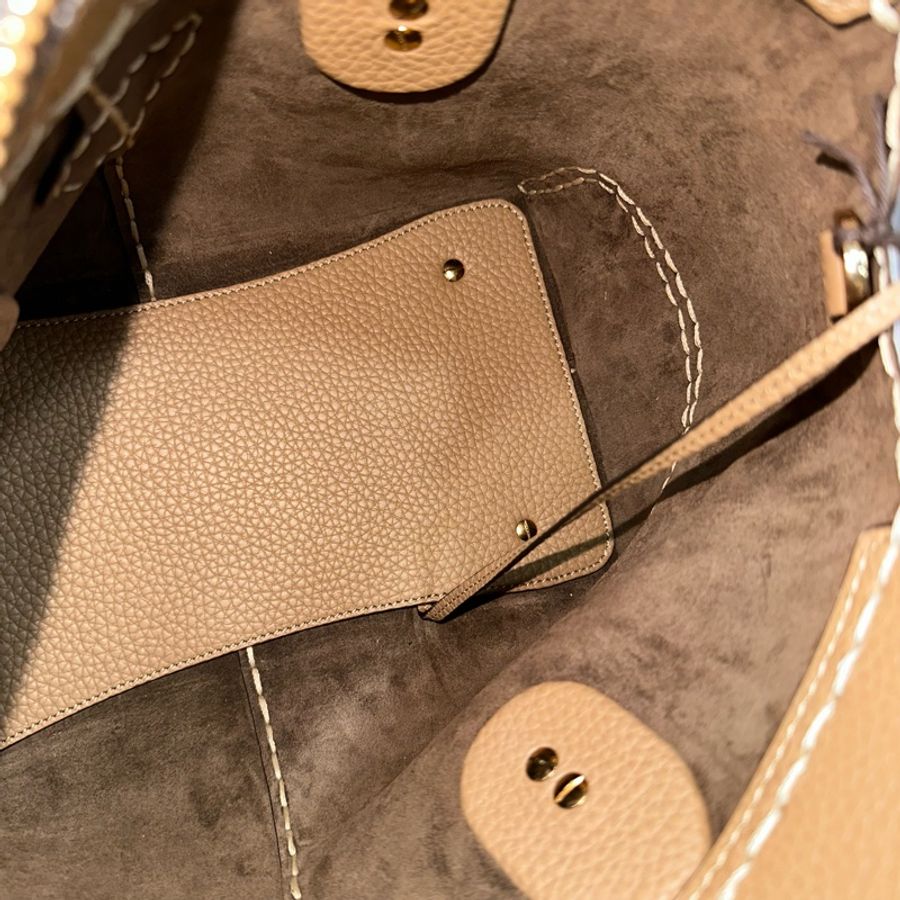 Tods 奶茶荔枝皮 肩背斜背包 DI bag-27