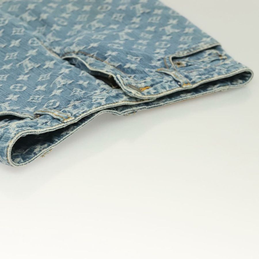 【日本直送】路易威登 Monogram 牛仔短褲 藍色 LV 正品 127399M-3