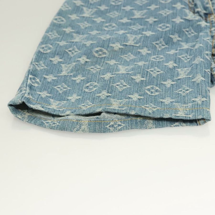 【日本直送】路易威登 Monogram 牛仔短褲 藍色 LV 正品 127399M-5