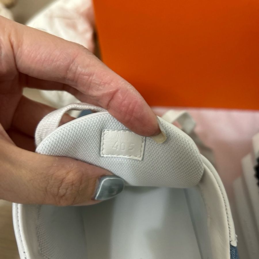 Hermes 經典鞋型皮拼牛仔👍👍👍👍40.5-13